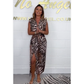🐆Summer Limited Edition | Sexy Deep V-neck Leopard Print Dress, Full Of Wild Charm💃