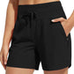 🌞Summer sale 49% DISCOUNT❄️Women's 5" Swim Board Shorts High Waisted Quick Dry Swimsuit Swimming Bottoms