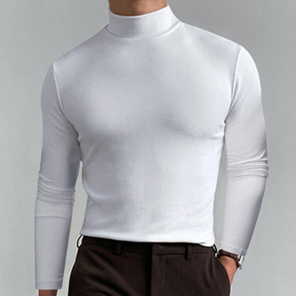 🔥 60% OFF! Ultimate Comfort Men's High Neck T-Shirt – Stretch, Breathable, Slim Fit for Gym & Daily Wear!