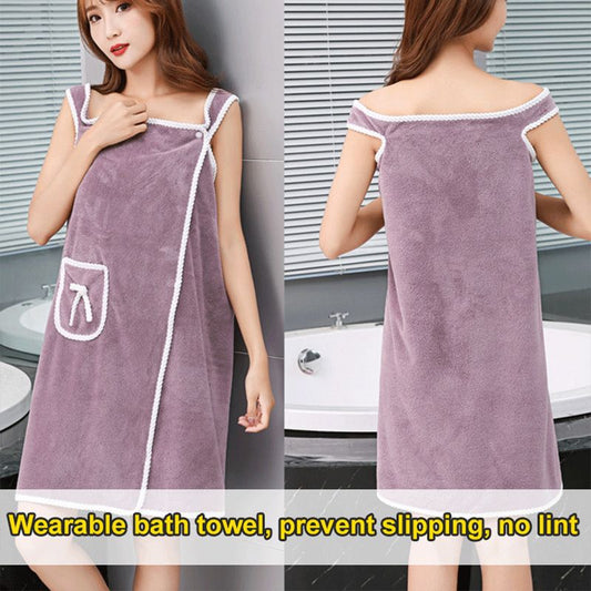 🔥HOT SALE 49% OFF 🎁Plus Size Women's Wearable Shower Skirt
