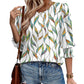 🌞Summer Hot Sale 49% OFF -Women Dressy Casual 3/4 Length Sleeve Blouses with Smocked Cuffs