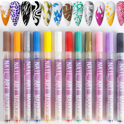 Buy 2 get 1 free（3 sets）🎁12 Colors Nail Art Pens Set